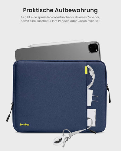 tomtoc 360° Tablet Tasche für 11 Zoll iPad Pro M4 OLED 2024, 11 Zoll iPad Air M2 2024, 11 Zoll iPad