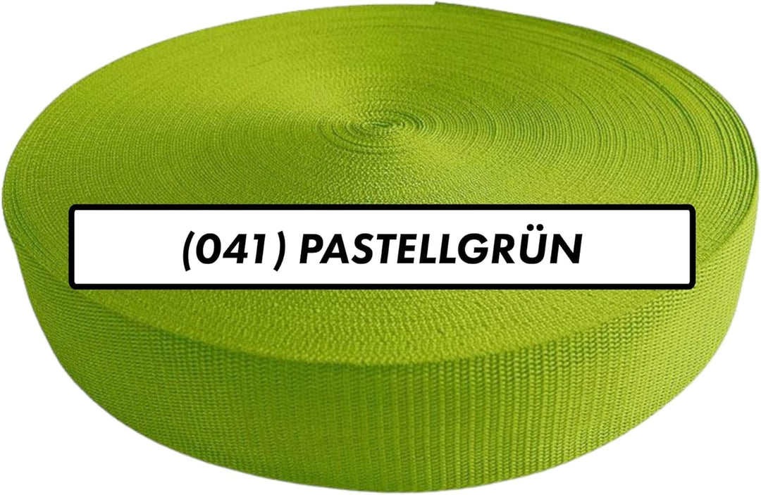 Gurtband 2m 5m 10m 50m, 50 Farben, Breite 10mm 15mm 20mm 25mm 30mm 40mm 50 mm Taschengurt Polypropyl