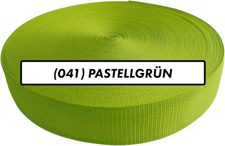 Gurtband 2m 5m 10m 50m, 50 Farben, Breite 10mm 15mm 20mm 25mm 30mm 40mm 50 mm Taschengurt Polypropyl