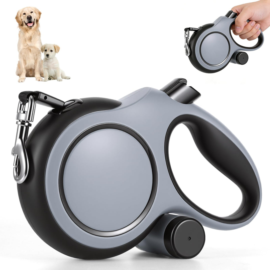 OUZHOU Einziehbare Hundeleine Flexi Leine 8m, 360° Verwicklungsfrei Hundeleine Grosse Hunde bis 50 k