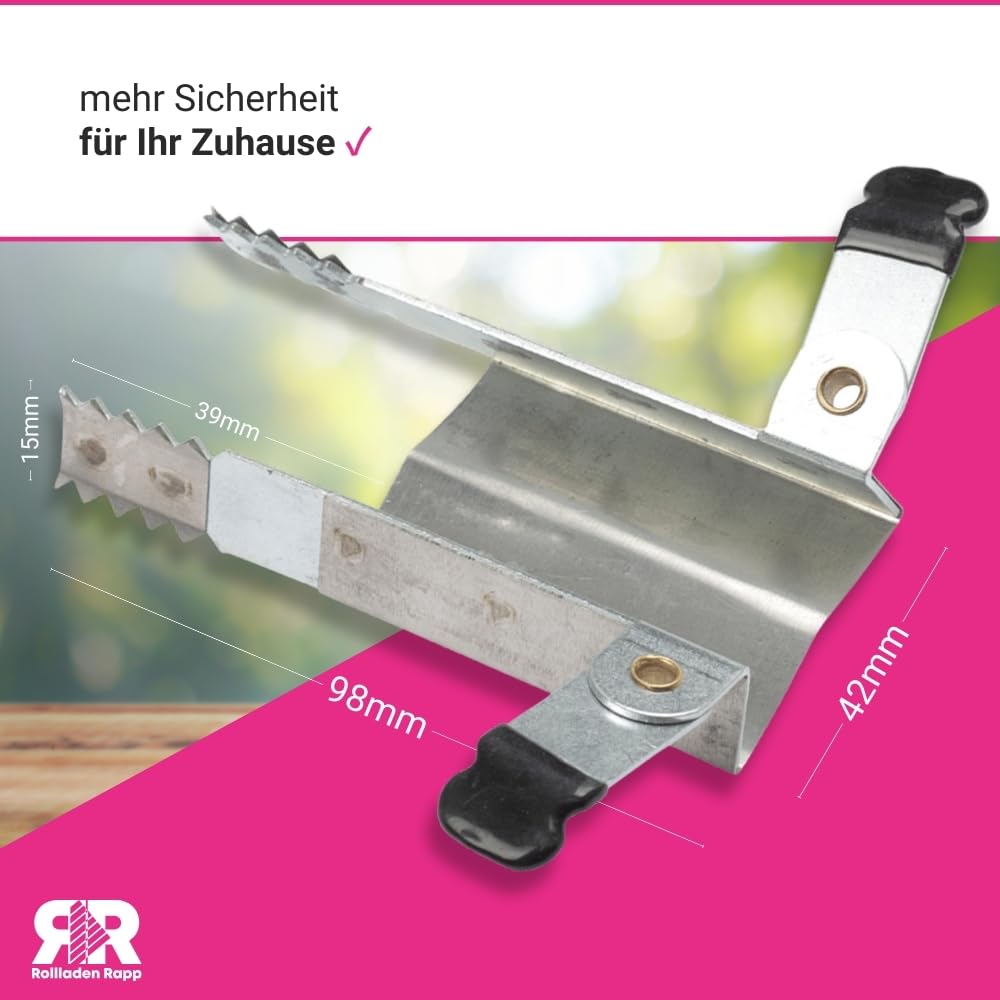 Klemmsicherung für Rollladen Einbruchsicherung - 10 Stück im Set [5x685330]