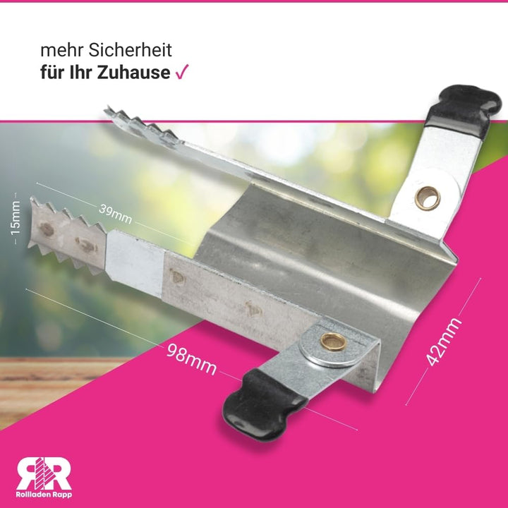 Klemmsicherung für Rollladen Einbruchsicherung - 10 Stück im Set [5x685330]