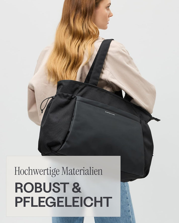 Kapten & Son Shopper Hellvi Diaper Set 25 L | Wickeltasche mit Kinderwagen- und Kofferbefestigung |