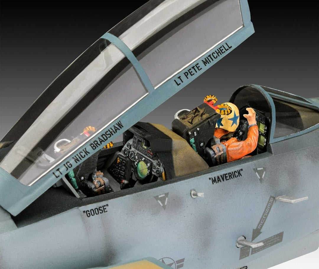 Revell Maverick's F-14A Tomcat “Top Gun” | Authentischer Modellbausatz des Fliegers | Mit bewegliche
