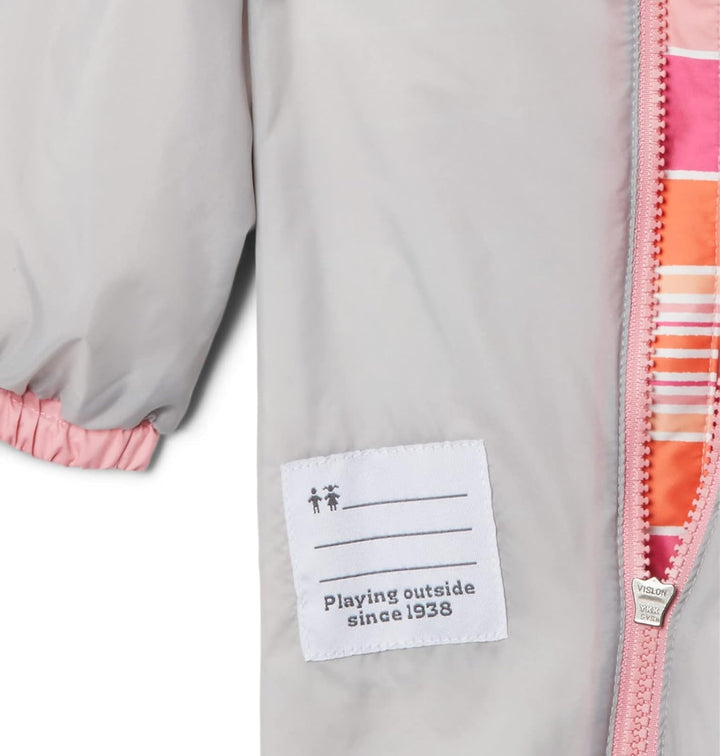 Columbia Unisex Regenanzug Baby, Critter Jitters II 0-3 Monate Wild Geranium Danby Stripe, Pink Orch
