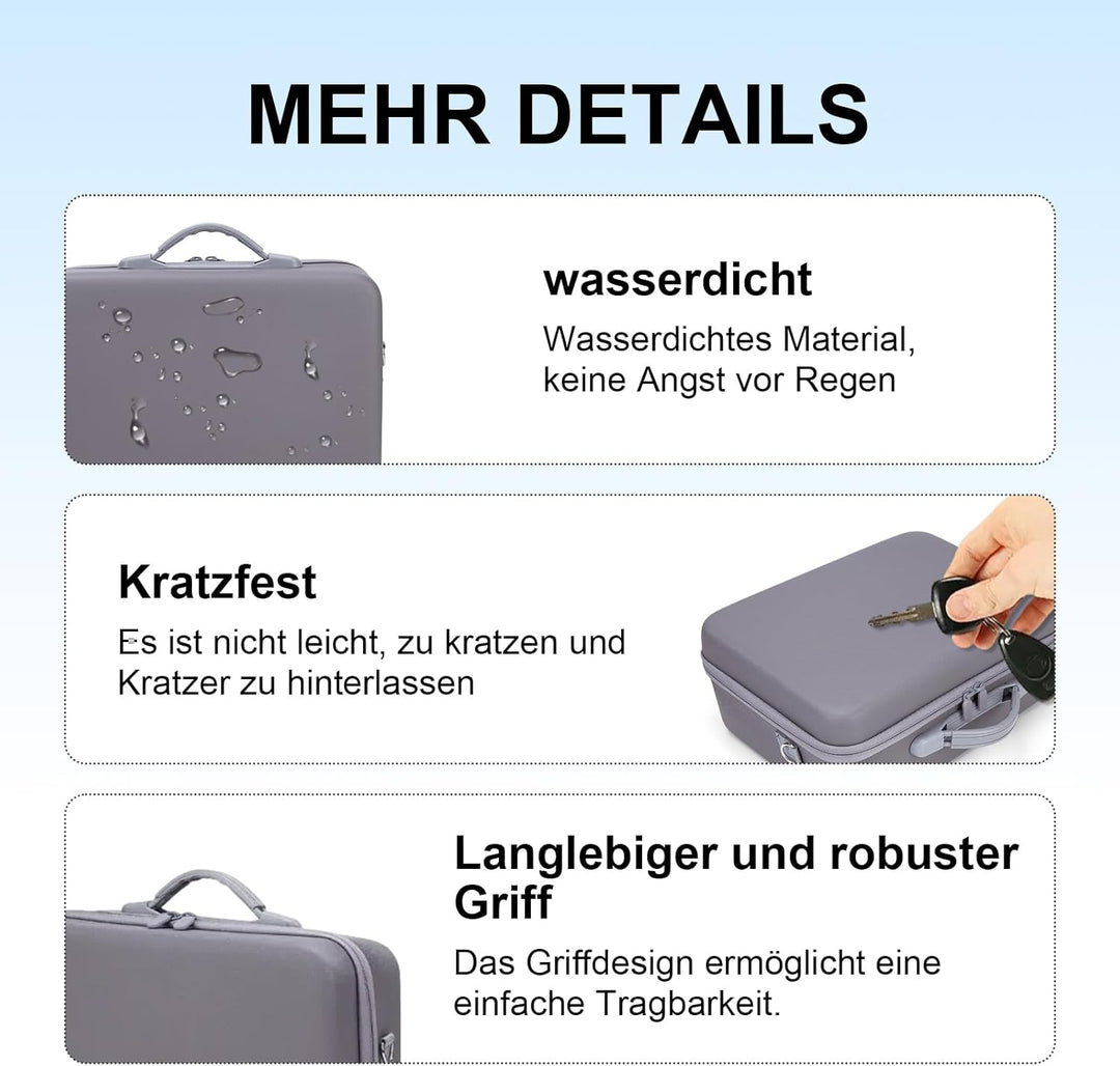 Hartschale Tragbare Tasche für NEO/N3 Fly More Combo, Schutz Tragetasche Aufbewahrungstasche Schutzt