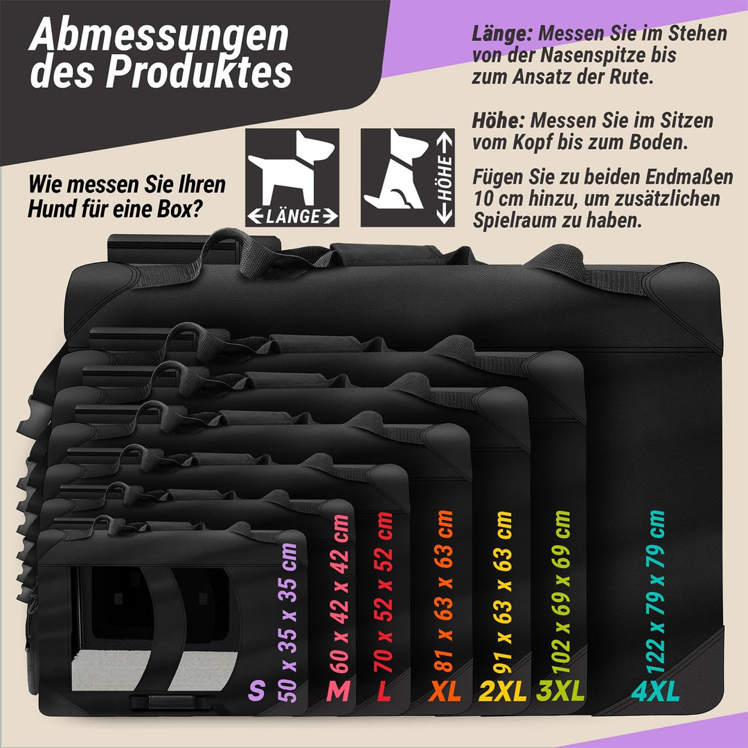 Hunde-Transportbox Tier Hundebox Transporttasche faltbar Hundetasche Haustier-Transport Atmungsaktiv