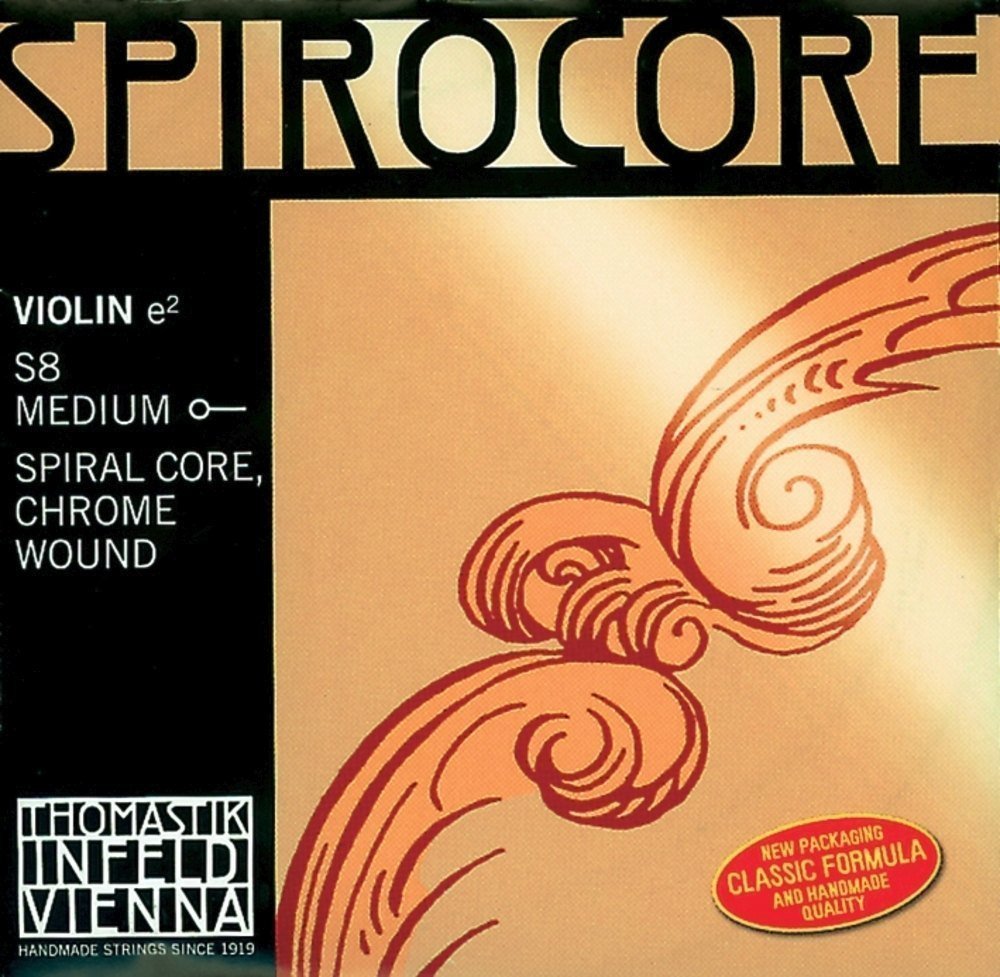 Thomastik Einzelsaite für 4/4 Violine Spirocore - G-Saite Spiralseil Kern, Wolfram umsponnen, mittel
