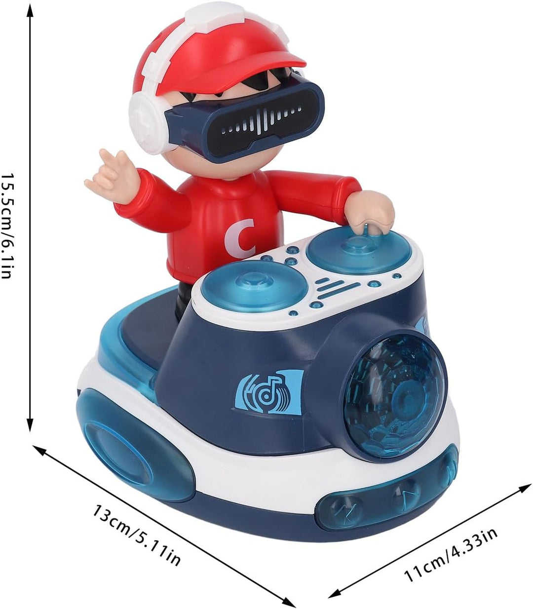 DJ Hüpfendes Beat-Spielzeug, Rock Boy DJ Hüpfen, Automatische Bewegung, Fröhliche Musik, Coole Licht