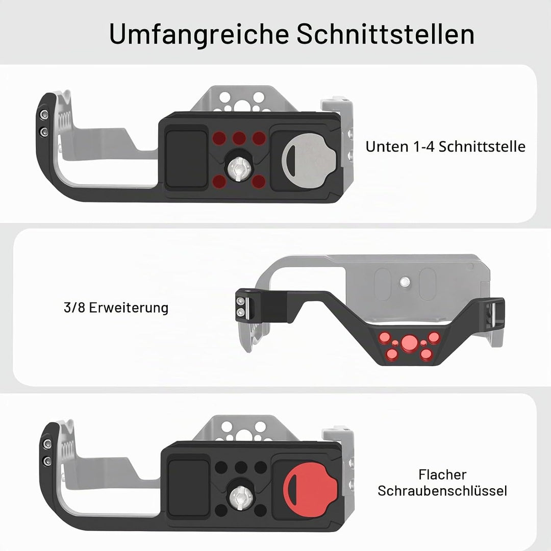 EOS R7 Kamerakäfig, EOS R7 Käfig für Canon EOS R7 Kameratasche Camera Rig Cold Shoe