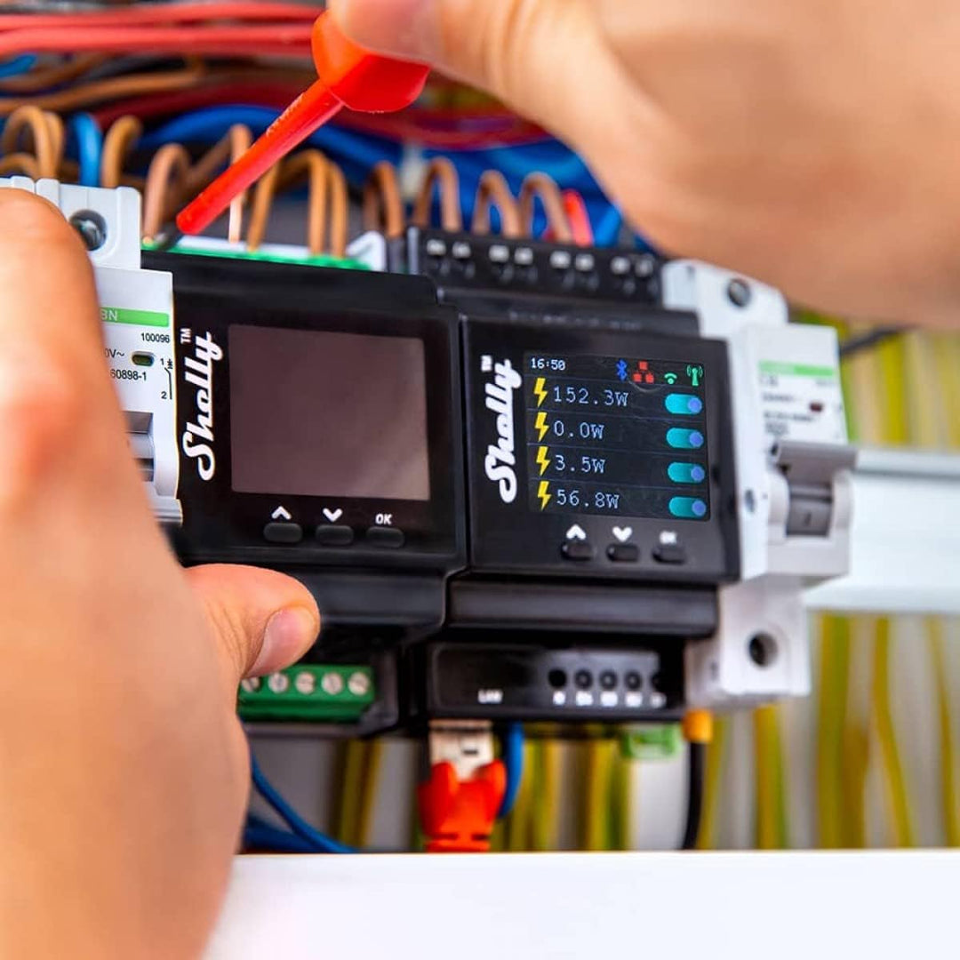 Shelly Pro 4PM V2 Automatisch - Smart Wifi LAN Bluetooth 4 Kanäle, DIN-Schiene, professionell…