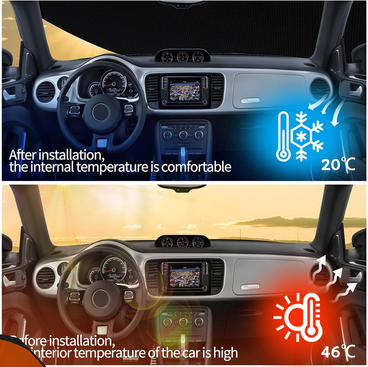 Autoabdeckung für Peugeot 208 2012-2019, 6 Schichten Outdoor Vollgarage mit Baumwolle gefüttert und