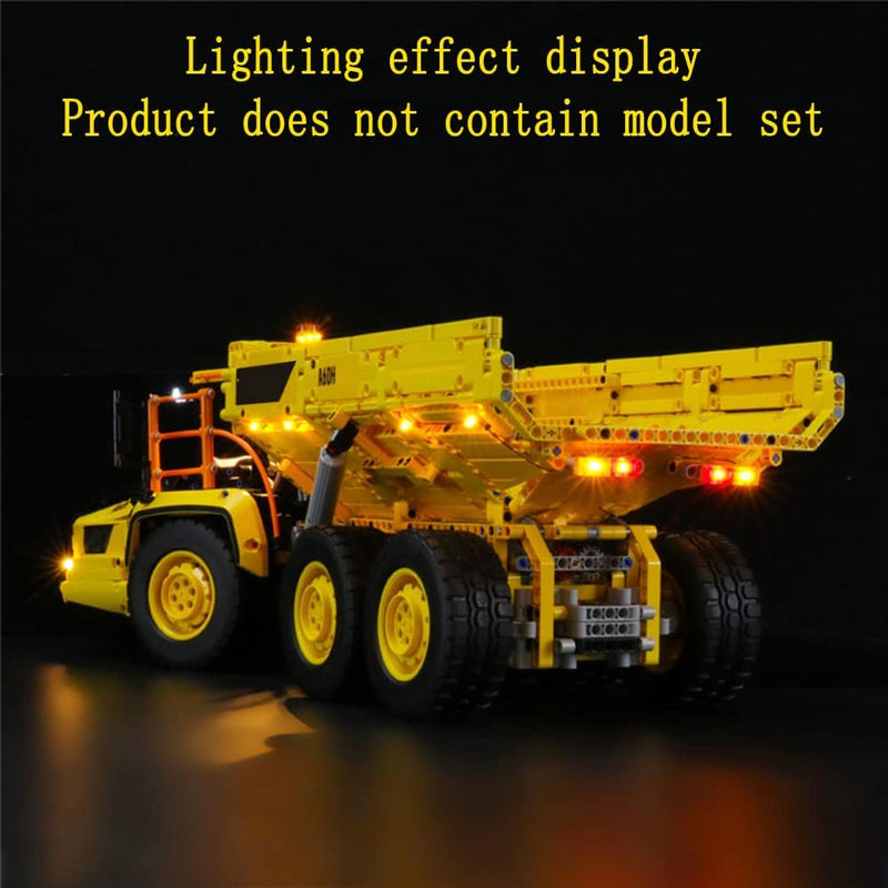 GEAMENT LED Licht-Set Kompatibel mit Lego Knickgelenkter Volvo-Dumper (6x6) (6X6 Volvo Articulated H