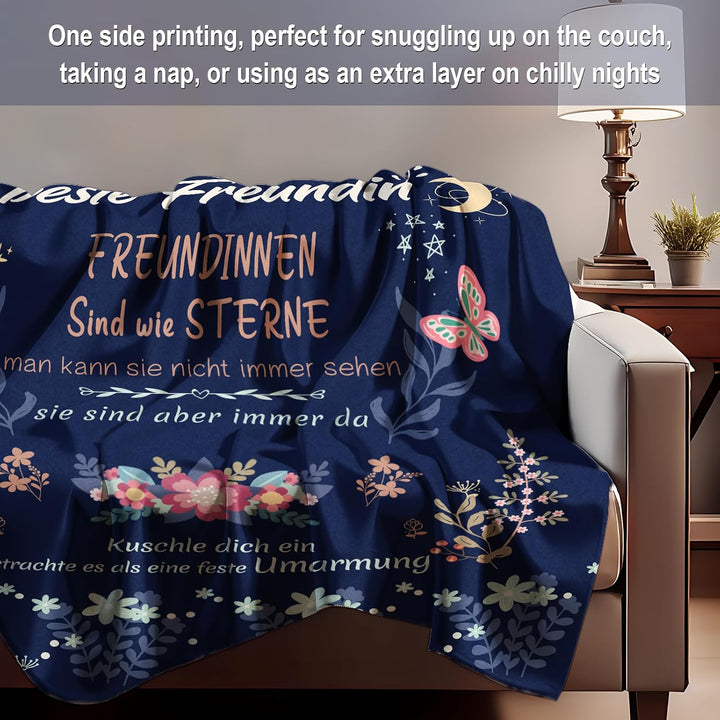 Beste Freundin Geschenke, Geschenke für Freundin Decke, Geburtstagsgeschenk für Beste Freundin, Best