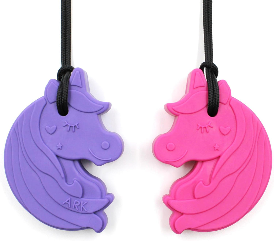 ARK Kauhalskette Einhorn – Kaukette für Kinder | BPA-freies Silikon | Zahnungshilfe & sensorische St