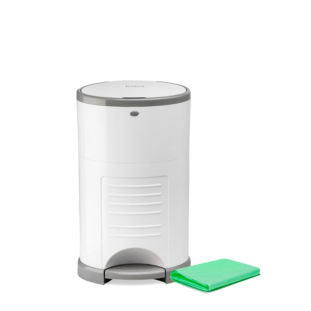 Korbell Mini - Windelbehälter 9 L Handfreier und Ökologisch + 1 Nachfüllpackung