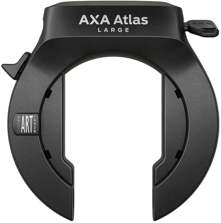 AXA Atlas Large + ULC 130 Einsteckkette + Satteltasche – Rahmenschloss Set – Sicherheitsstufe 14 – S