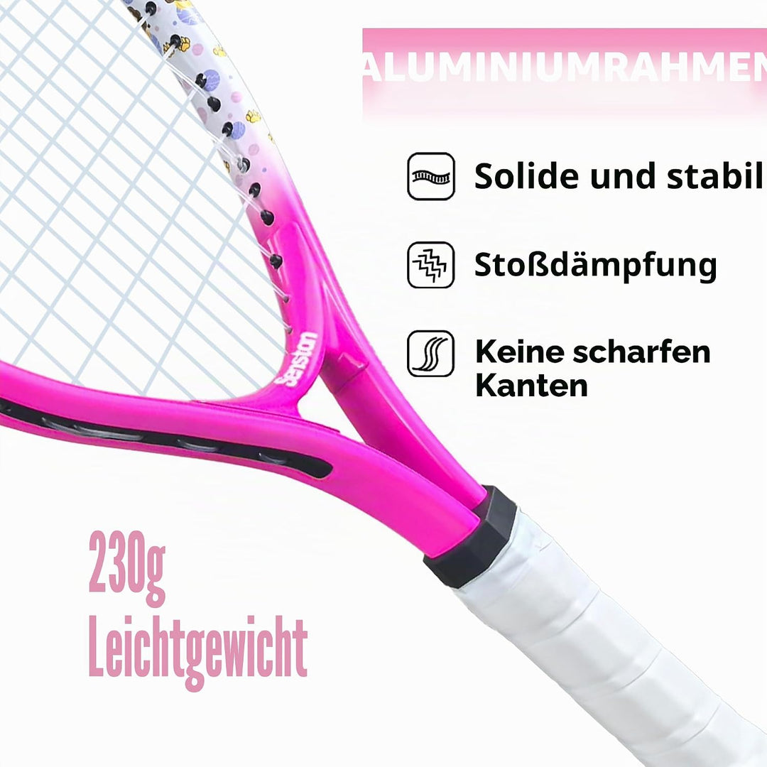 Senston Tennisschläger 17/23 Zoll Tennis Racket für Jugendliche– Leicht, Langlebig, Einfach zu greif