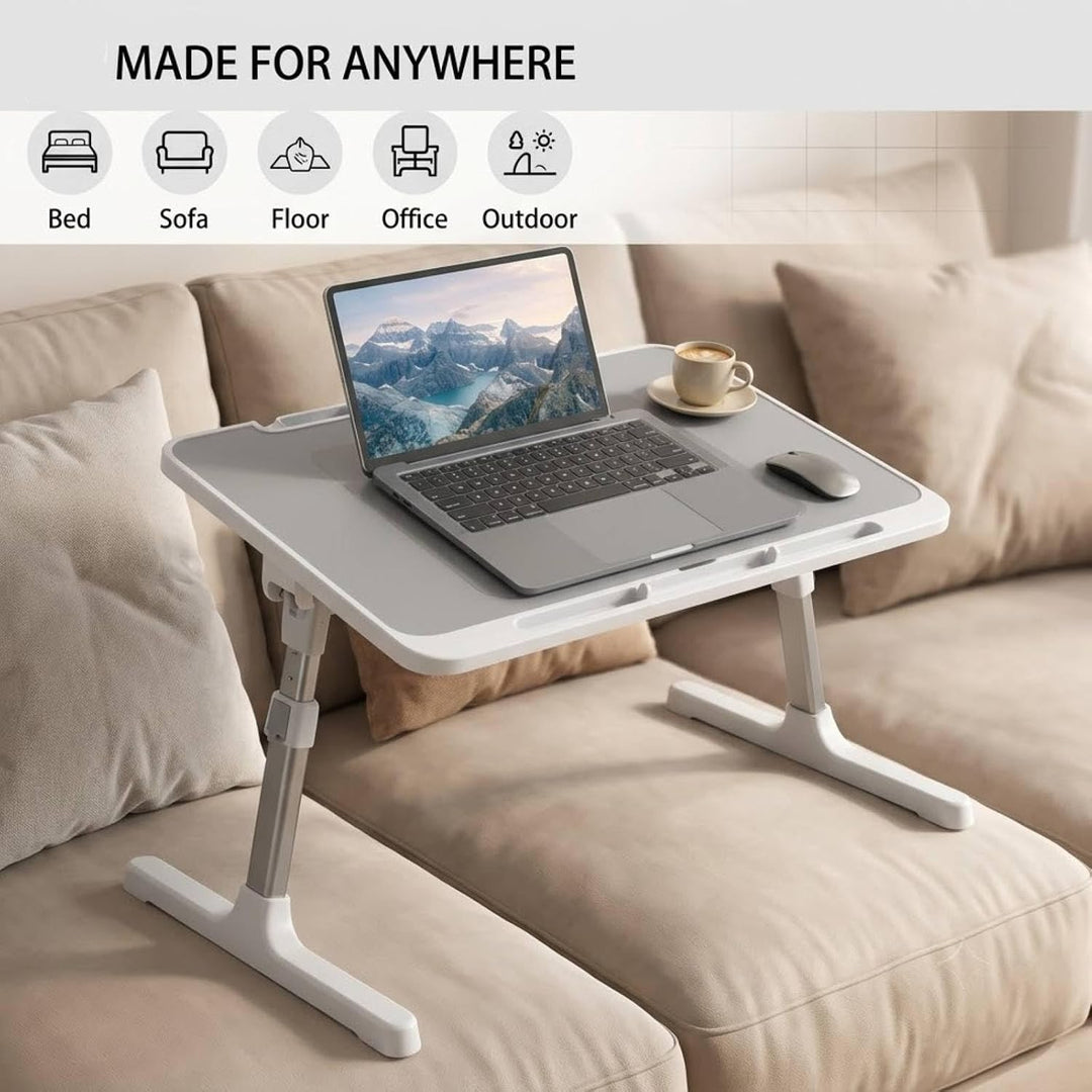 Klappbarer Laptop-Tisch für das Bett, höhen- und neigungsverstellbar, mit Schublade, Lap Stopper, Ta