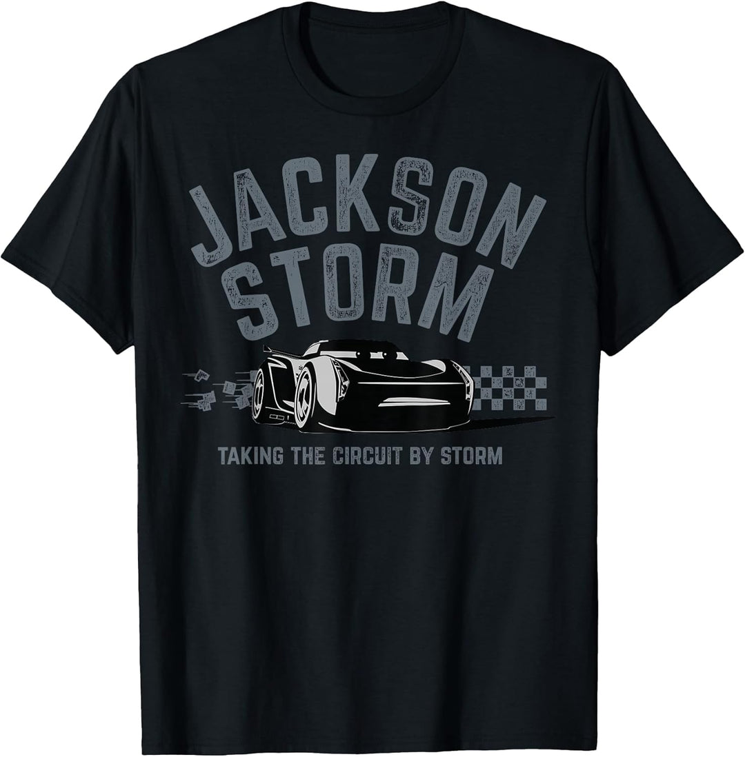 Womens Disney Pixar Jackson Storm Taking Circuit Graphic T-Shirt XL Baby Blue