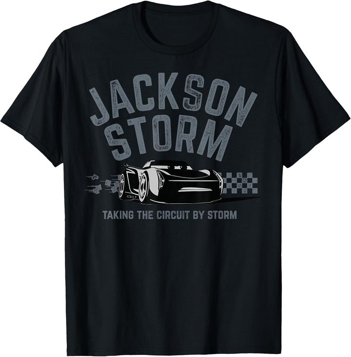 Womens Disney Pixar Jackson Storm Taking Circuit Graphic T-Shirt XL Baby Blue