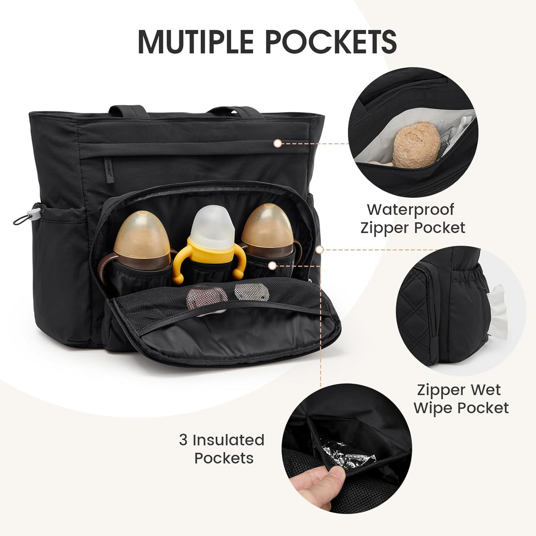 G4Free Packbare Sling-Tragetasche Wickeltasche Schwarz, Schwarz