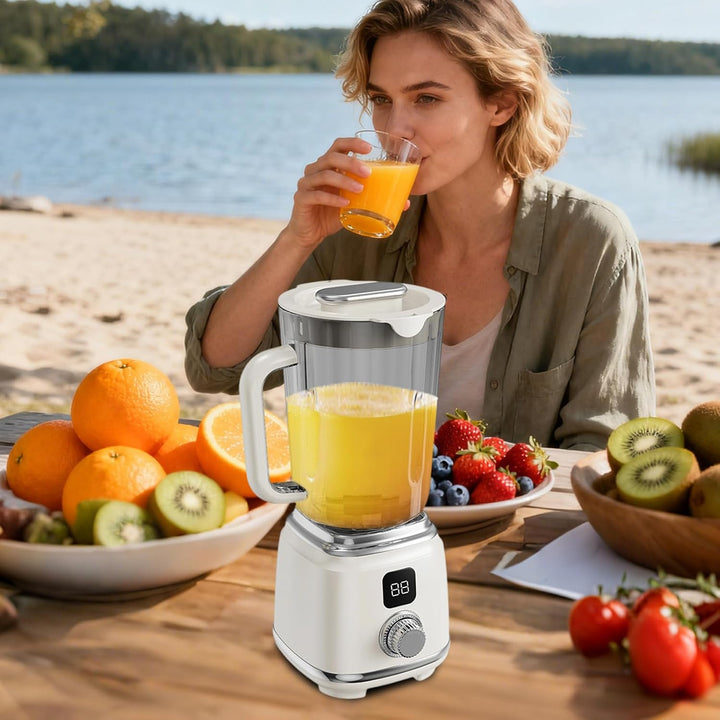 Obstentsafter - Wiederaufladbarer Tragbarer Entsafter Mit LED Display | Kabelloser Entsafter für Zit