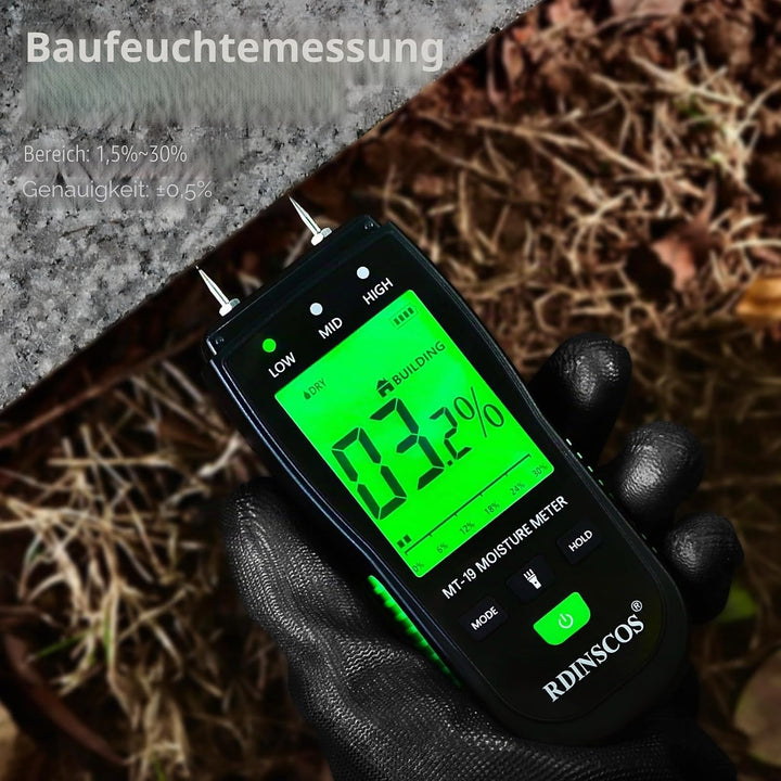 Feuchtigkeitsmessgerät Feuchtigkeitsmesser Detector Feuchtigkeitsdetektor Detector Feuchtigkeitsdete