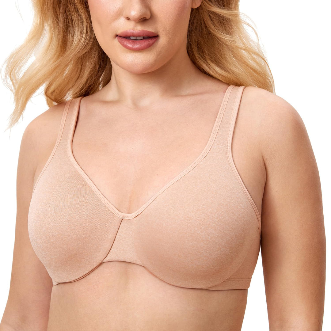 DELIMIRA Damen Minimizer BH mit Bügel Klassischer Vollschalen 80E Haferflockenheide, 80E Haferflocke