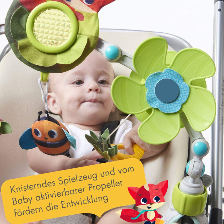 Tiny Love Sunny Stroll, Spielbogen mit interaktivem Rasselspielzeug, Flexibler Spielbogen für den Ki