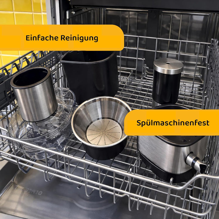Super Juicer - Linea Tegno - Professioneller Edelstahl Entsafter - Entsafter für Obst und Gemüse - 1