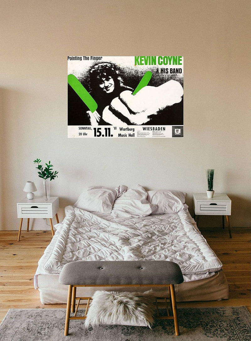 Kevin Coyne - Pointing The Finger, Wiesbaden 1981 » Konzertplakat/Premium Poster | Live Konzert Vera