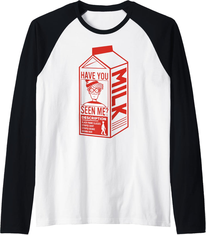 Where's Waldo? Milk Carton Raglan