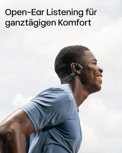 SHOKZ OpenRun Pro Knochenschall Kopfhörer, Open-Ear Bluetooth Kopfhörer mit Noise-Cancelling Mikrofo