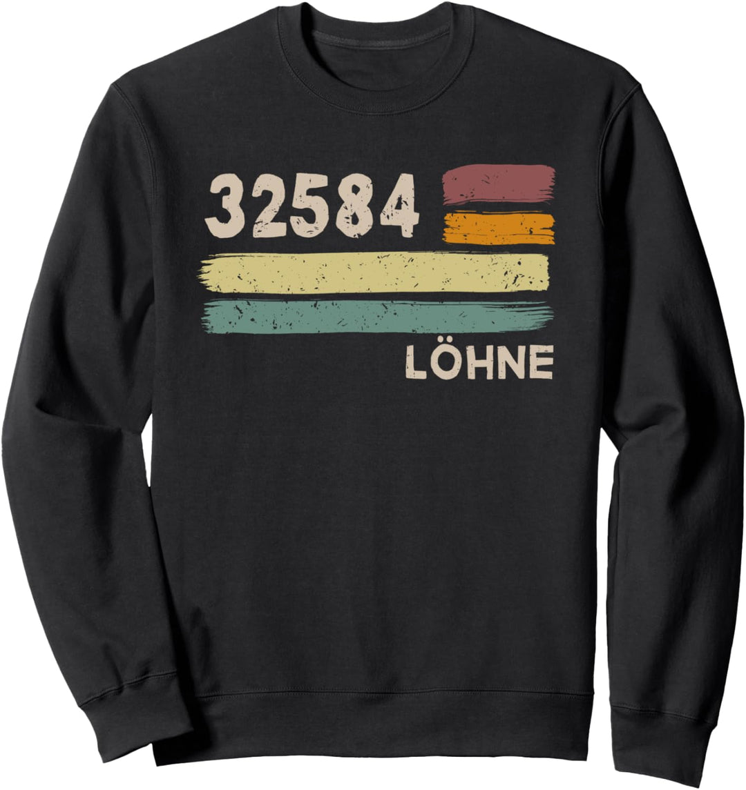 Retro 32584 Löhne Vintage Gemeinde PLZ Sweatshirt