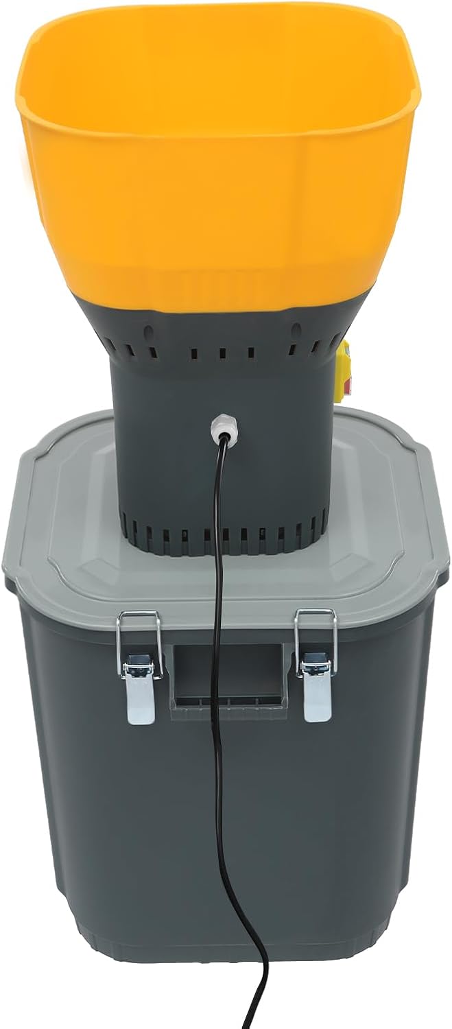 Elektrische Getreidemühle 1300W, Professionelle Kornmühle mit 5 Sieben & 45L Vorratsbehälter, Schrot