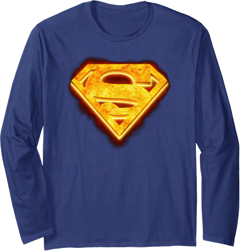 Superman Hot Steel Shield Langarmshirt