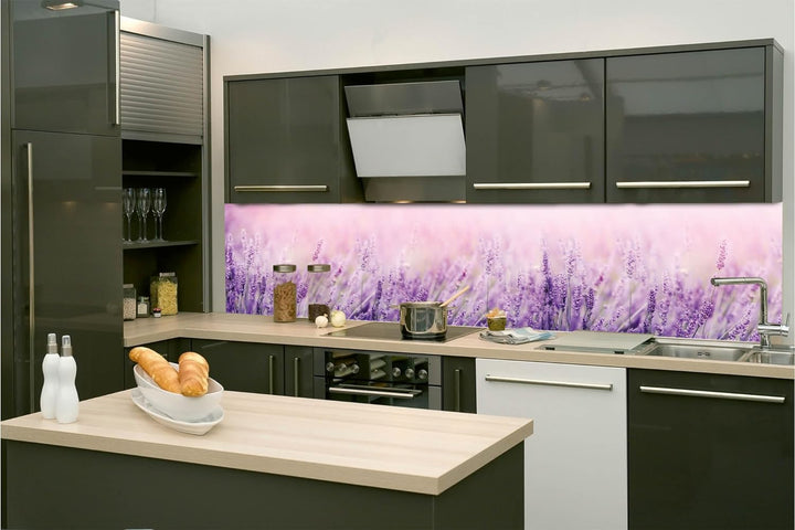 DIMEX Küchenrückwand Folie Selbstklebend Lavendel 260 x 60 cm | Klebefolie - Dekofolie - Spritzschut