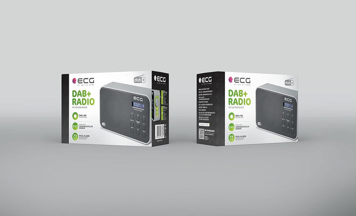 ECG RD 110 DAB+/FM Radio, Schwarz, Alarmauswahl: Signal/Radio
