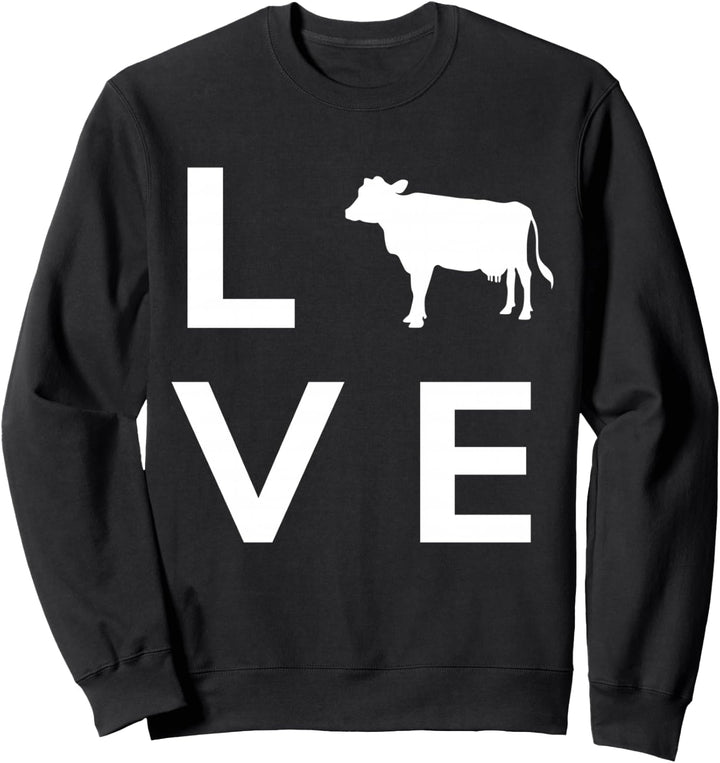 Kuh Landwirt Bauer Landwirtschaft Kühe Rinder Milchbauer Sweatshirt