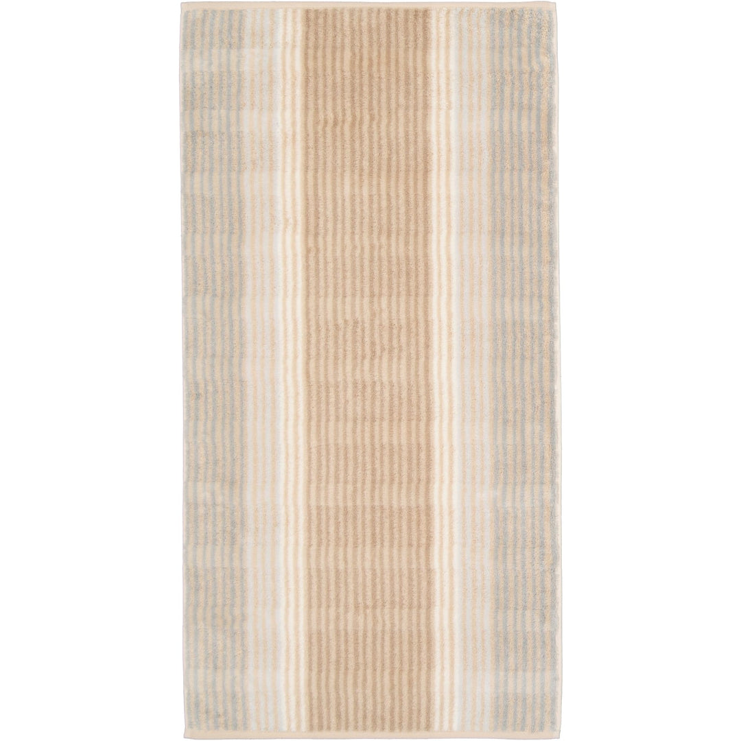 CAWÖ Home Handtücher Noblesse Cashmere Streifen 1056 Sand - 33 Duschtuch 80x150 cm, Duschtuch 80x150
