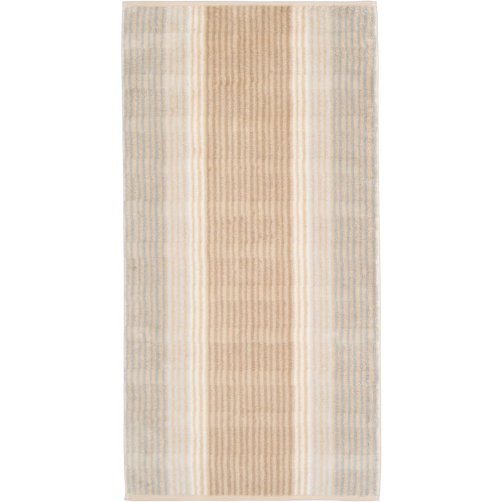 CAWÖ Home Handtücher Noblesse Cashmere Streifen 1056 Sand - 33 Duschtuch 80x150 cm, Duschtuch 80x150