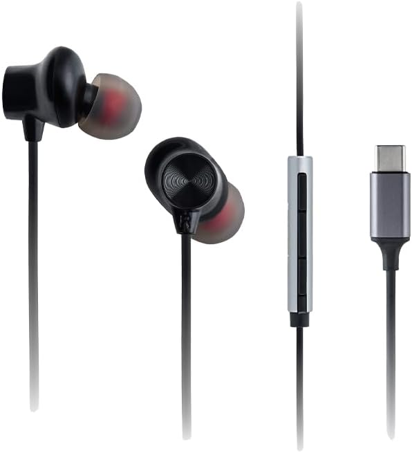 Panasonic RP-TCM225DEK USB-C-Ohrhörer, In-Ear-Ohrhörer, kabelgebundene Kopfhörer mit integriertem Mi