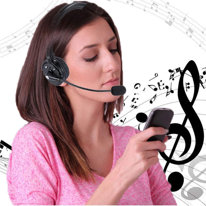 XBC Tech Bluetooth-Headsets mit Mikrofon, kabellose Bluetooth-Kopfhörer, Freisprecheinrichtung, On-E