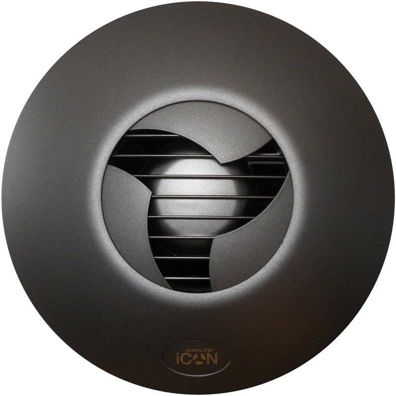Airflow iCON 30 Lüfterabdeckung in Elegantem Anthrazit – Designer-Finish, das Moderne Innenräume Erg