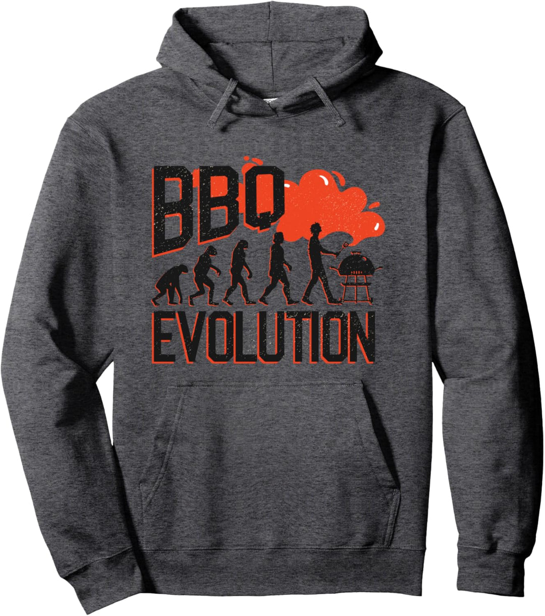 BBQ Evolution | Lustiger Grill Spruch Humor Spass Grillen Pullover Hoodie