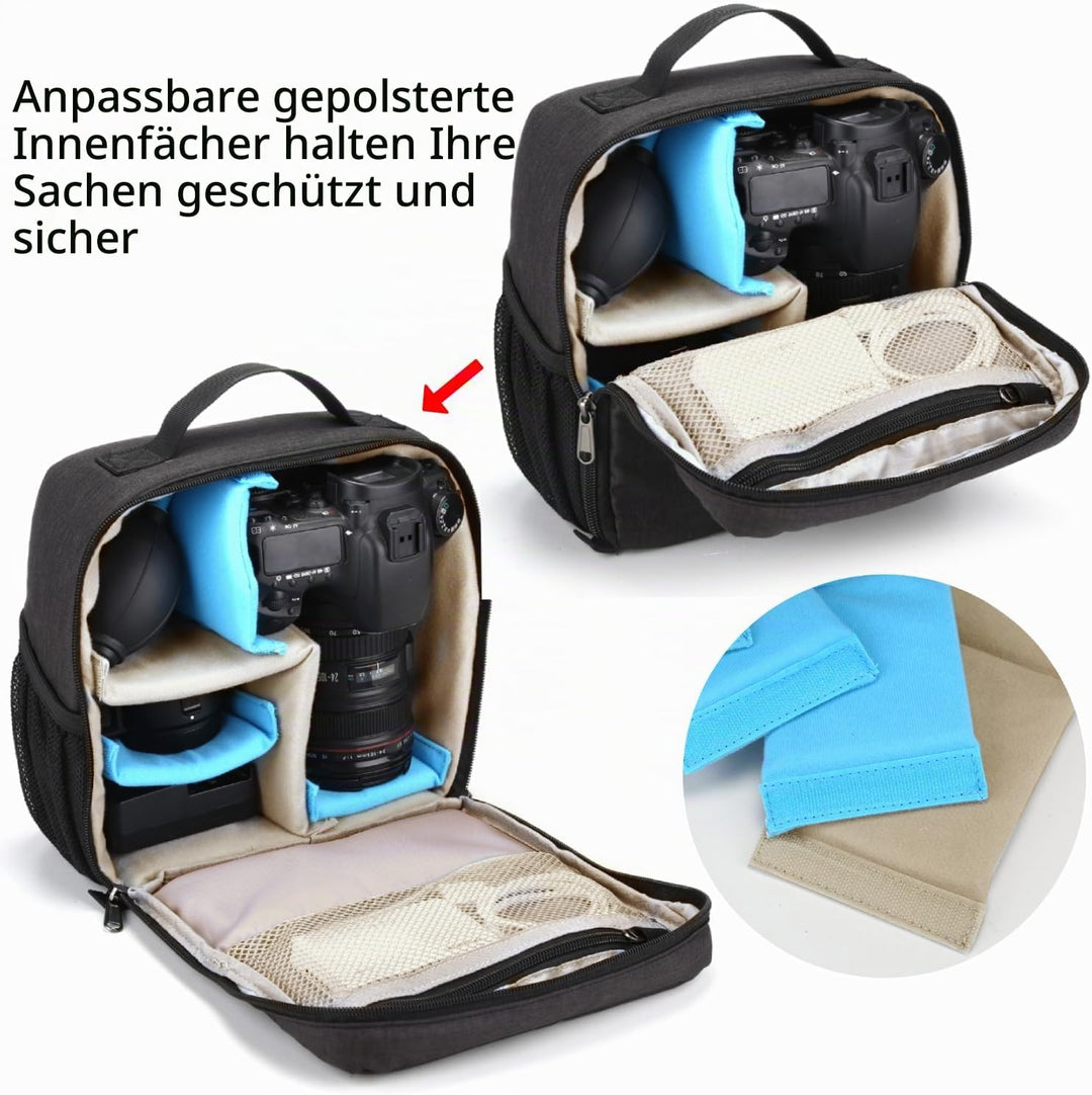 BAIGIO Gepolstert Kamera Einsatz Innentasche Stossfest Foto Insert Tasche DSLR SLR Fototasche Kamera
