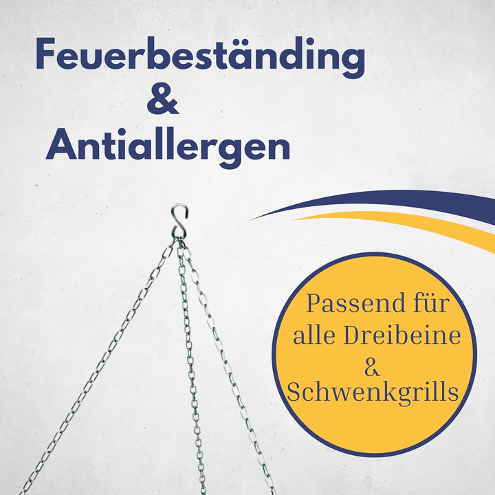 Best Sporting Schwenk-Grillrost mit Aufhängungs-Kette, Durchmesser 60 cm Silber - Silber, 60 cm Silb