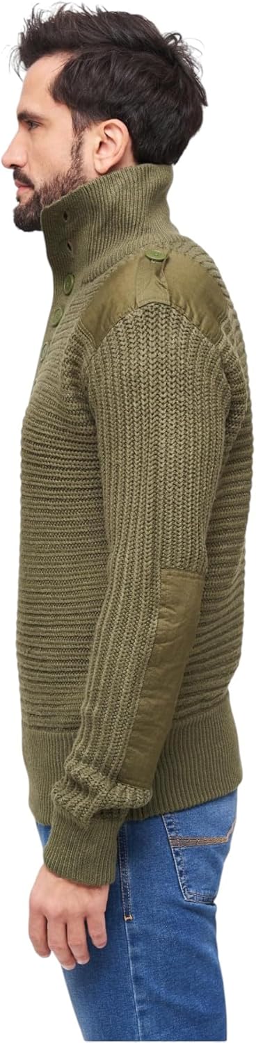 Brandit Alpine Pullover Männer Strickpullover Oliv Basics S Olive, S Olive