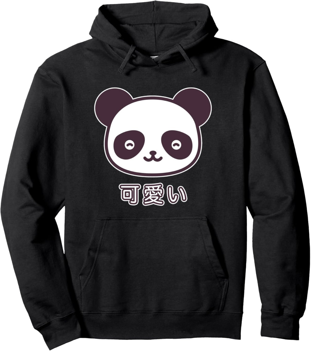 Kawaii Panda Fox Süsser Pandabär Japanese Kitsune Pullover Hoodie